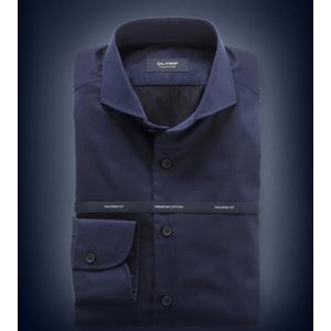 Olymp Signature Overhemd Twill Navy - Maat 41 - Heren - Overhemden Formeel