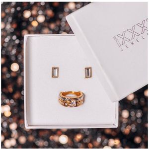 iXXXi Jewelry-Glamour-Goudkleurig-Dames Sieraden geschenkset