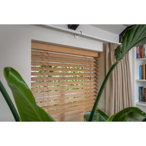 Dutchblinds Bamboe Jaloezieën 50mm - Naturel - 100 x 250 cm - Raamdecoratie op maat