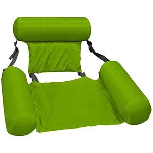 CHPN - Waterhangmat - Drijvende stoel - Waterbed - Groen - Hangmat voor in het zwembad - Universeel - Opblaasbaar - Stoel voor in het water - Chillstoel - Zwembadstoel