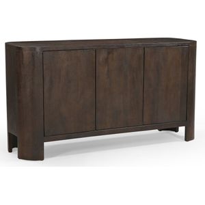 Giga Meubel Dressoir Mitchel - Donkerbruin Mangohout - 150x40x76cm