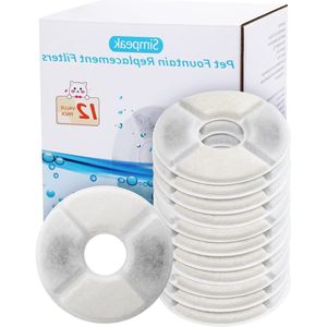 Kattenfonteinfilter - 12 stuks, reservefilter voor drinkfontein voor katten en honden