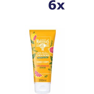 6x Le Petit Marseillais douchegel 200ML Pamplemousse Thym