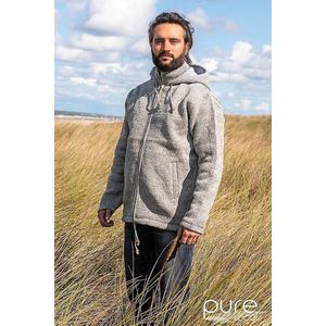 Pure Wool herenvest MNL-1704 Lichtgrijs - grijs - 3XL