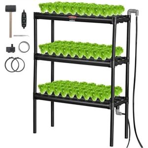 BellissiBo® Plantenrek - Kweekbak - 3 Niveaus - Incl Timer - Irrigatiesysteem - Multifunctioneel - 87x43.5x123CM -