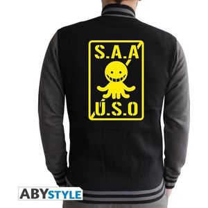 Decoratief Beeld - Assassination Classroom Jacket S.a.a.u.s.o Men Black/dark Grey - Kunstleer - Abystyle - Multicolor