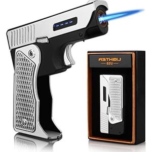 Opvouwbare Arc Electric Lighter - Dual Modes Switchable - Navulbaar en Oplaadbaar - Blauw - Uniek Cadeau Voor Mannen