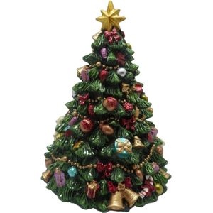 Kerst Muziekdoosje Kerstboom met Ster - Kerst speeldoosje - Muziekdoos voor Kerst