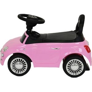 Bandits & Angels loopauto Fiat 500 retro roze - 1 jaar - meisjes - roze
