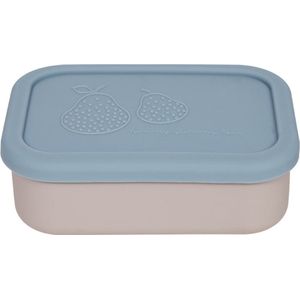 OYOY Yummy Brooddoos/Lunch box met indeling S - Blue/Clay