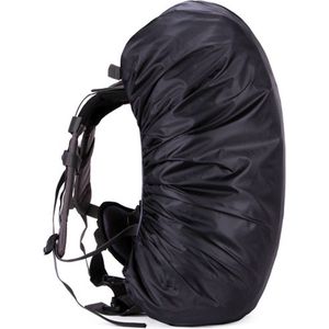 Luxe Waterdichte Rugzak Hoes - Reflecterende Regenhoes Backpack - 65 t/m 75 Liter - Zwart - Maat XXL