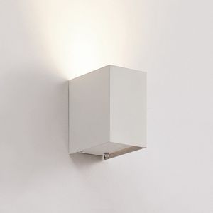 Arcchio - wandlamp - 1licht - metaal, aluminium - H: 10.2 cm - GU10 - wit RAL 9003