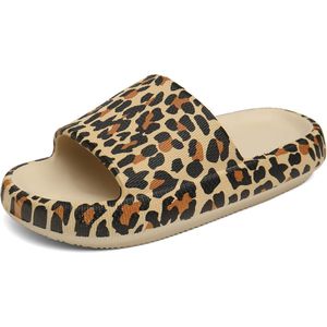 Geweo Badslippers Dame/Heren - Slippers - Waterdicht - Zwembad - Luipaard - Maat 3839