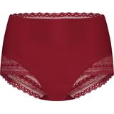 Basics high waist met kant beet red voor Dames | Maat M