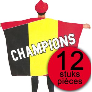 12 stuks Vlag Cape België Champions 150 x 110 cm