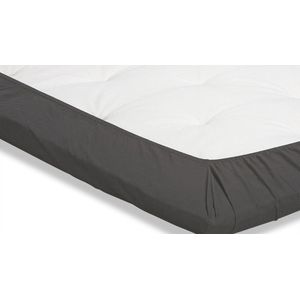 Beter Bed Select Hoeslaken Jersey voor topper - 180 x 200/210/220 cm - Antraciet