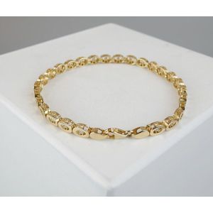 Christian ovale gouden armband