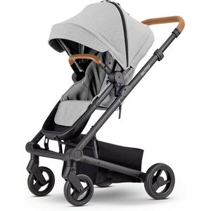 Mutsy Nexo Plus 3 in 1 Kinderwagen - REISWIEG en ZITJE INBEGREPEN - Lichtgewicht Frame - Concrete