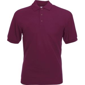 Fruit Of The Loom Heren 65/35 Pique Poloshirt Korte Mouwen (Bordeaux)