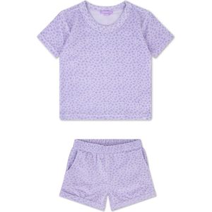 Swim Essentials | Lila Panterprint Meisjes Set Strand - Terry - Maat 134/140