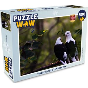 Puzzel Vogels - Tak - Bladeren - Legpuzzel - Puzzel 500 stukjes