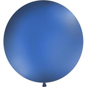 Ballonnen 1m, rond, Pastel navy blauw