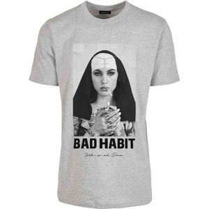 Mister Tee - Bad Habit Heren T-shirt - XXL - Grijs