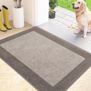 Antislip vuilvangmat voor binnen - 50x80 cm - Machinewasbare entree vloermat voor modderige schoenen