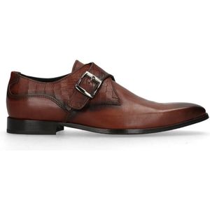 Manfield Black Label Leren Gespschoenen Bruin