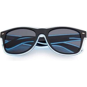 Freaky Glasses® - lichtgevende bril - Zonnebril - LED brillen - Feestbril - Party - Festival - Rave - neon wit