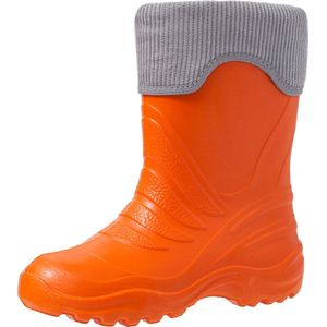 Ladeheid LA-LMG-861-Termix Dames Regenlaarzen - Rubber - Gevoerd - EVA - Waterdicht – Orange151c/Grijs – 30/31