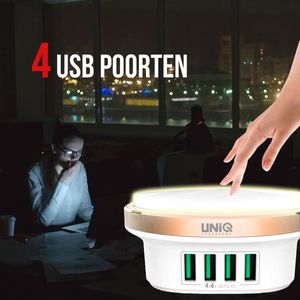 UNIQ Accessory - Premium Oplaad Station - 10A - 4 USB poorten met Auto-ID en Qualcomm 3.0 Ingang