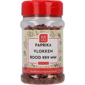 Van Beekum Specerijen - Paprika Vlokken Rood 9x9 mm - Strooibus 70 gram