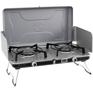 Outwell Merapi Pro Duo - Gasfornuis - 2 Branders van 3000W - Compact en Lichtgewicht - Veilig en Gebruiksvriendelijk