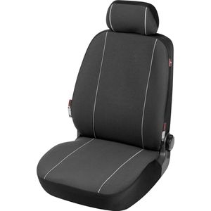 Walser Auto stoelbeschermer Modulo enkel stoelbekleding voor Vordersitz zwart universeel passende stoelbeschermer , 1 stuk