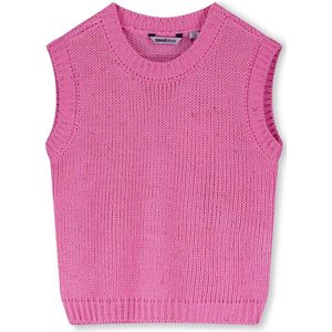 Moodstreet Knitted Spencer Truien & Vesten Meisjes - Sweater - Hoodie - Vest- Roze - Maat 122/128