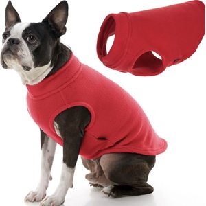 Fleece Hondentrui Rood - Maat M - Ruglengte 30cm en Borstomvang 40cm