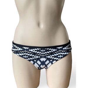 Seafolly - Modern Tribe - bikinislip - kleur Blue Steel - maat 42 / XL