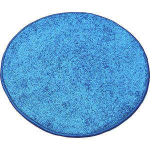 Karpet Batan - Lichtblauw - 133 cm Rond