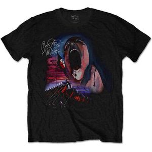 Pink Floyd - The Wall Scream & Hammers Heren T-shirt - 2XL - Zwart