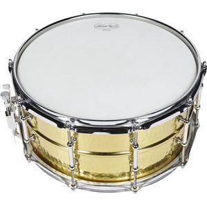 Ludwig Hammered Brass Snare LB422BKT, 14""x6,5"" - Snare drum