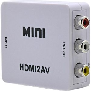 MMOBIEL HDMI Converter naar AV incl. HDMI en AV tulp kabel – RCA 1080p Full HD Video / Audio / Converter / Verloopstekker / RCA / AV – CVBS Composite Adapter voor PC / PS3 / VCR / DVD PAL / NTSC