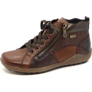 Remonte Dames Veterboot - R1467-23 Bruin/Combi - Maat 42