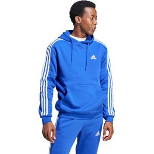 adidas Sportswear Essentials Fleece 3-Stripes Hoodie - Heren - Blauw- XL