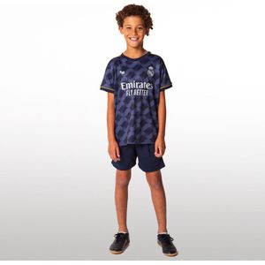 Real Madrid uit tenue 23/24 - Maat 128 - Voetbaltenue Kinderen - Navy