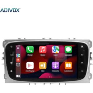 ADIVOX 7 inch Android 13 voor Ford Focus, Mondeo/C-MAX/S-MAX 2006-2011 CarPlay/Auto/Wifi/GPS/RDS/DSP/NAV