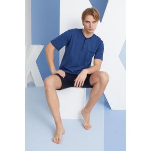 T-Shirt & Shorts Set René / Indigo kleur /XXL