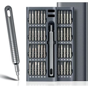 51-in-1 Precision Schroevendraaierset met 48 Mini Schroevendraaierbits - Magnetisch - Kruiskop - Torx - Zeskantig - Handgereedschapsset voor Elektronica Reparatie