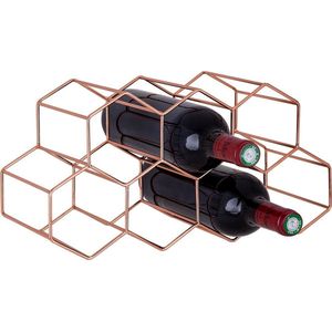Cosy&Trendy Wijnrek  koper - 7 flessen - 36.5 x 15 x 16 cm