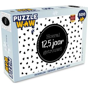 Puzzel Spreuken - Hoera! 12,5 jaar getrouwd - Quotes - Huwelijk - Legpuzzel - Puzzel 500 stukjes